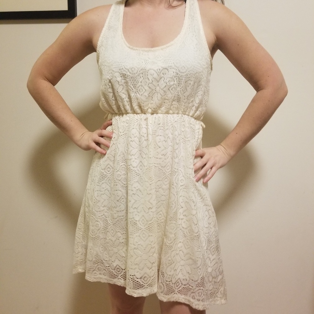 White lace sundress